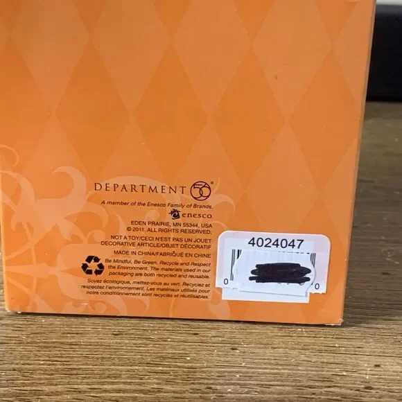 DEPT 56 Halloween Village Accessories Orange Bare Branch Trees Set Of 3 4024047 - Picture 2 of 7